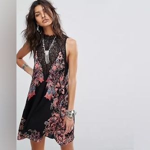 Free People Intimately Marsha Printed Slip Dress Size Large